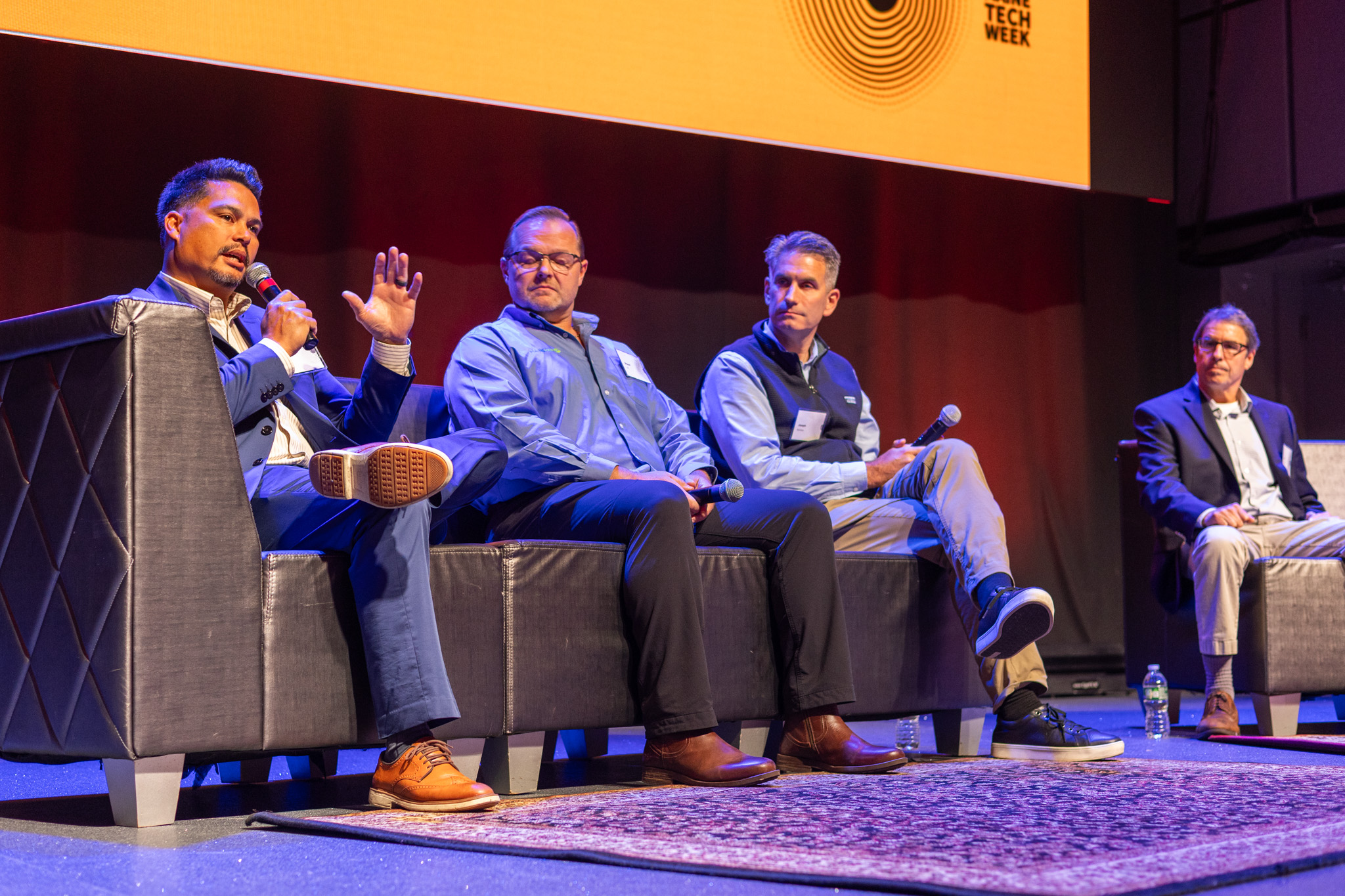 Panel discussion on stage